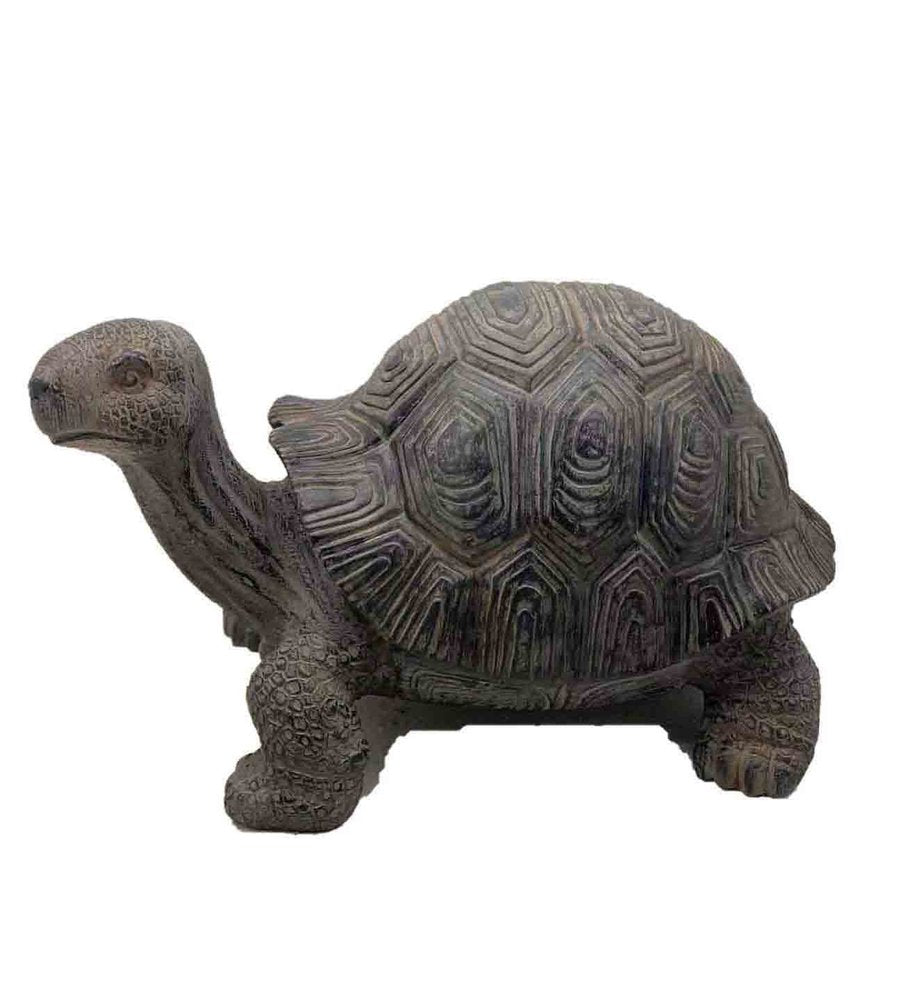 11" Dark Brown Tortoise Indoor Outdoor Statue HomeRoots
