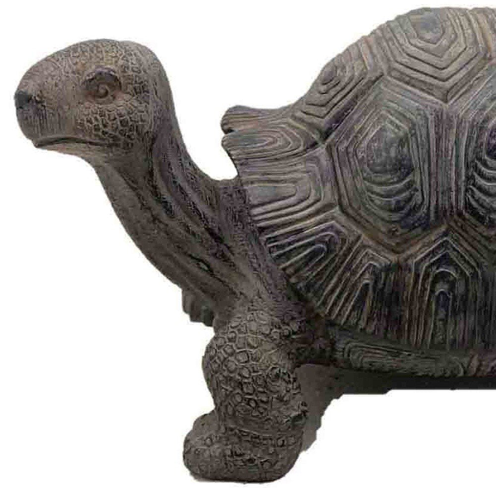 11" Dark Brown Tortoise Indoor Outdoor Statue HomeRoots