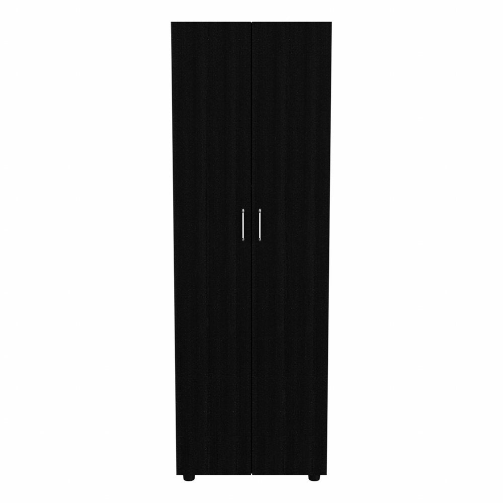 71" Black Wood Two Door Combo Dresser HomeRoots