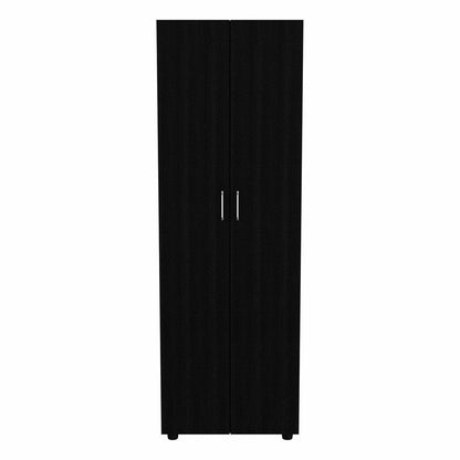 71" Black Wood Two Door Combo Dresser HomeRoots