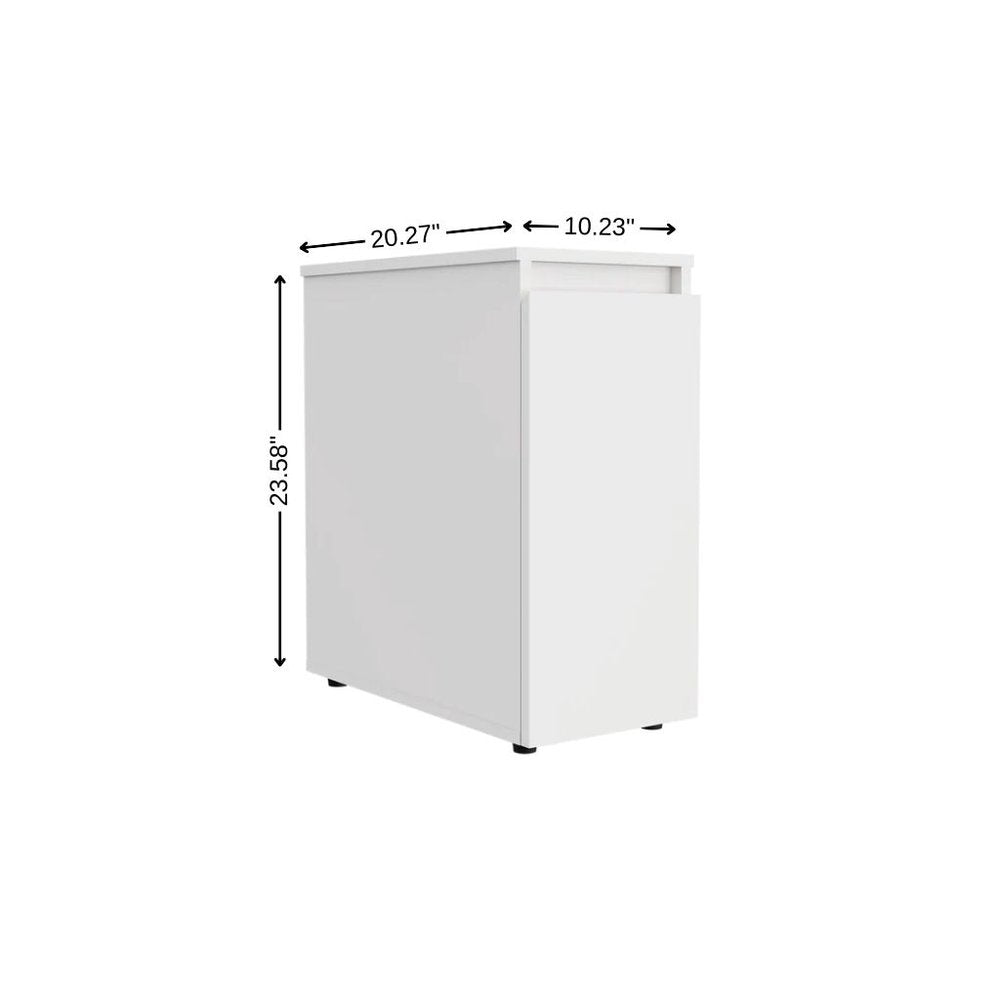 10" White Wood Freestanding Bathroom Vanity HomeRoots