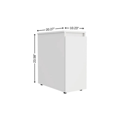 10" White Wood Freestanding Bathroom Vanity HomeRoots