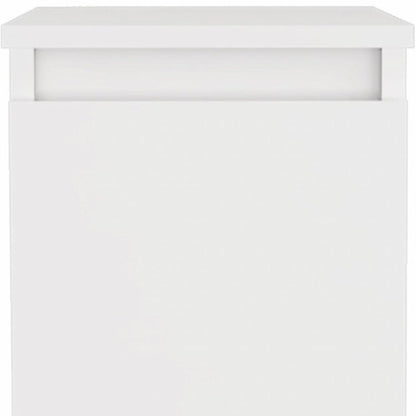 10" White Wood Freestanding Bathroom Vanity HomeRoots