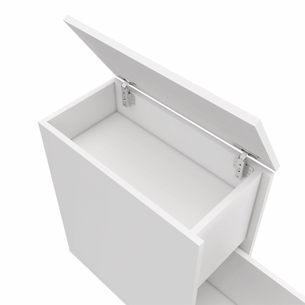 10" White Wood Freestanding Bathroom Vanity HomeRoots
