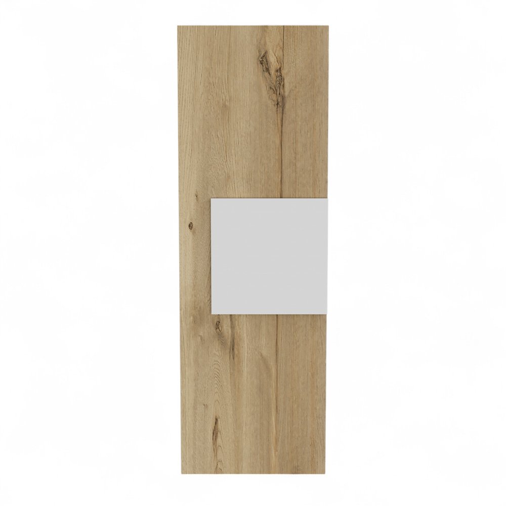 Light Oak and White Multi Purpose Vertical Hanging Cabinet — view 5