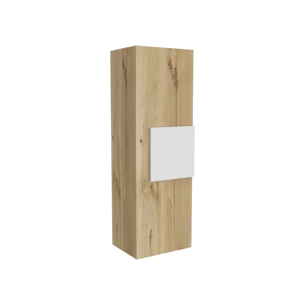Light Oak and White Multi Purpose Vertical Hanging Cabinet — view 7