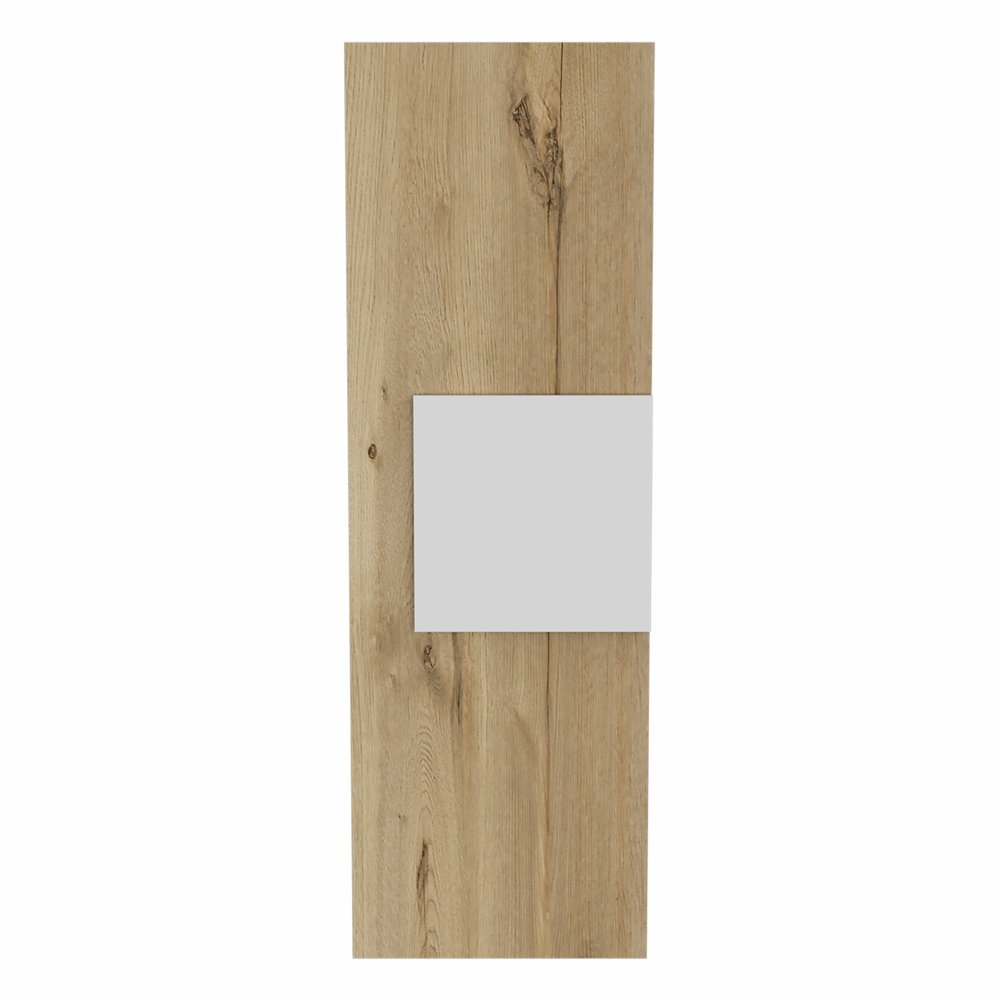 Light Oak and White Multi Purpose Vertical Hanging Cabinet — view 2