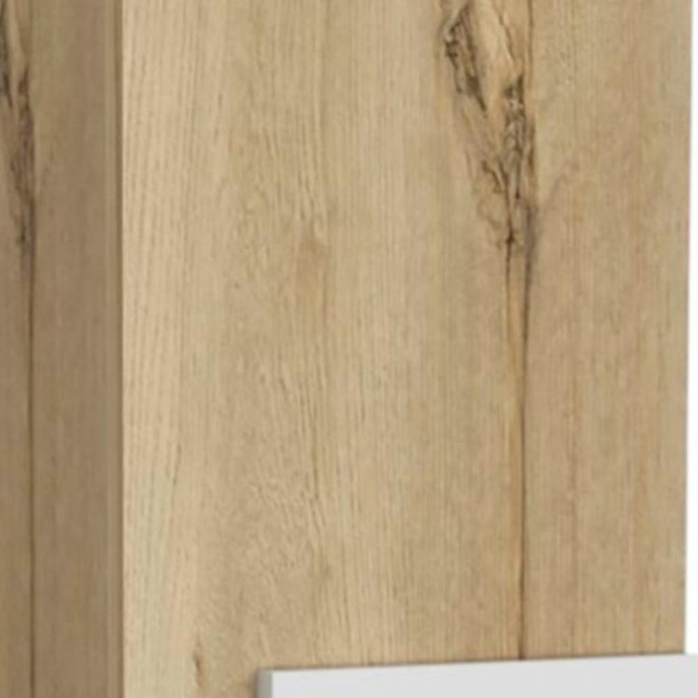 Light Oak and White Multi Purpose Vertical Hanging Cabinet — view 8