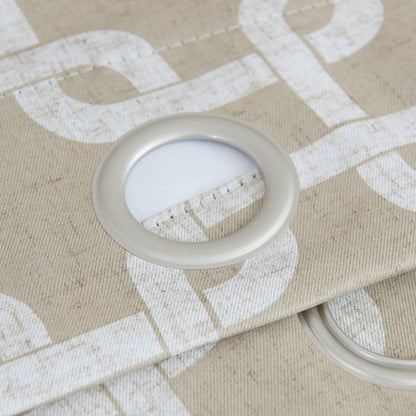 84” Sand Interlock Pattern Window Curtain Panel HomeRoots