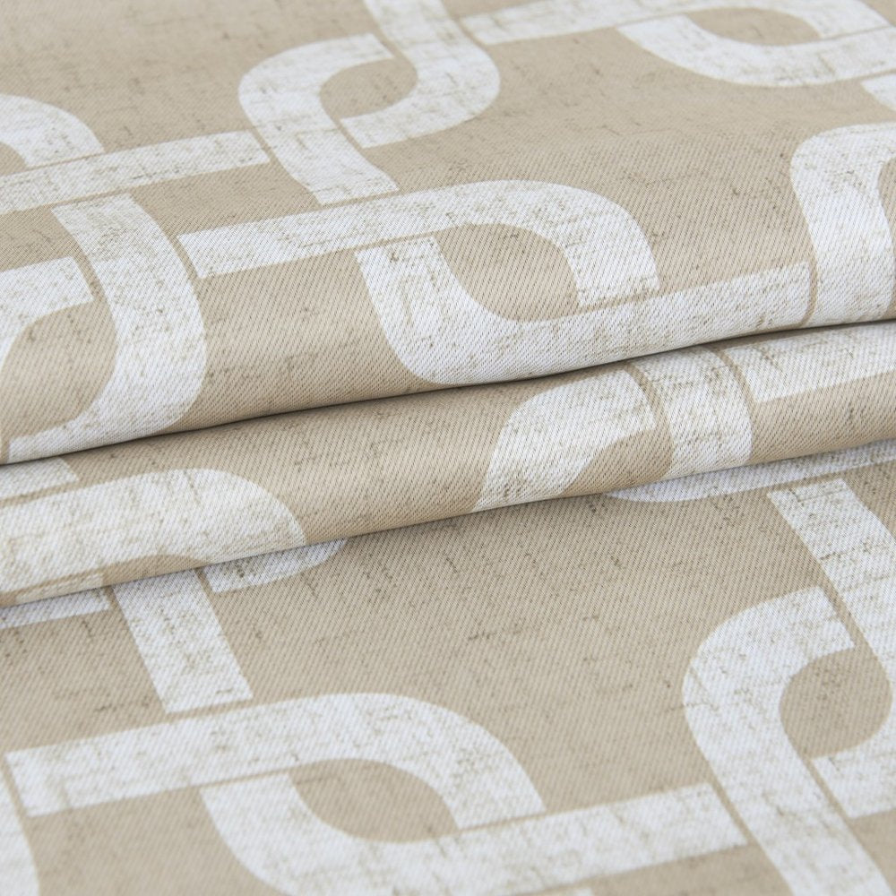 84” Sand Interlock Pattern Window Curtain Panel HomeRoots