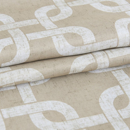 84” Sand Interlock Pattern Window Curtain Panel HomeRoots