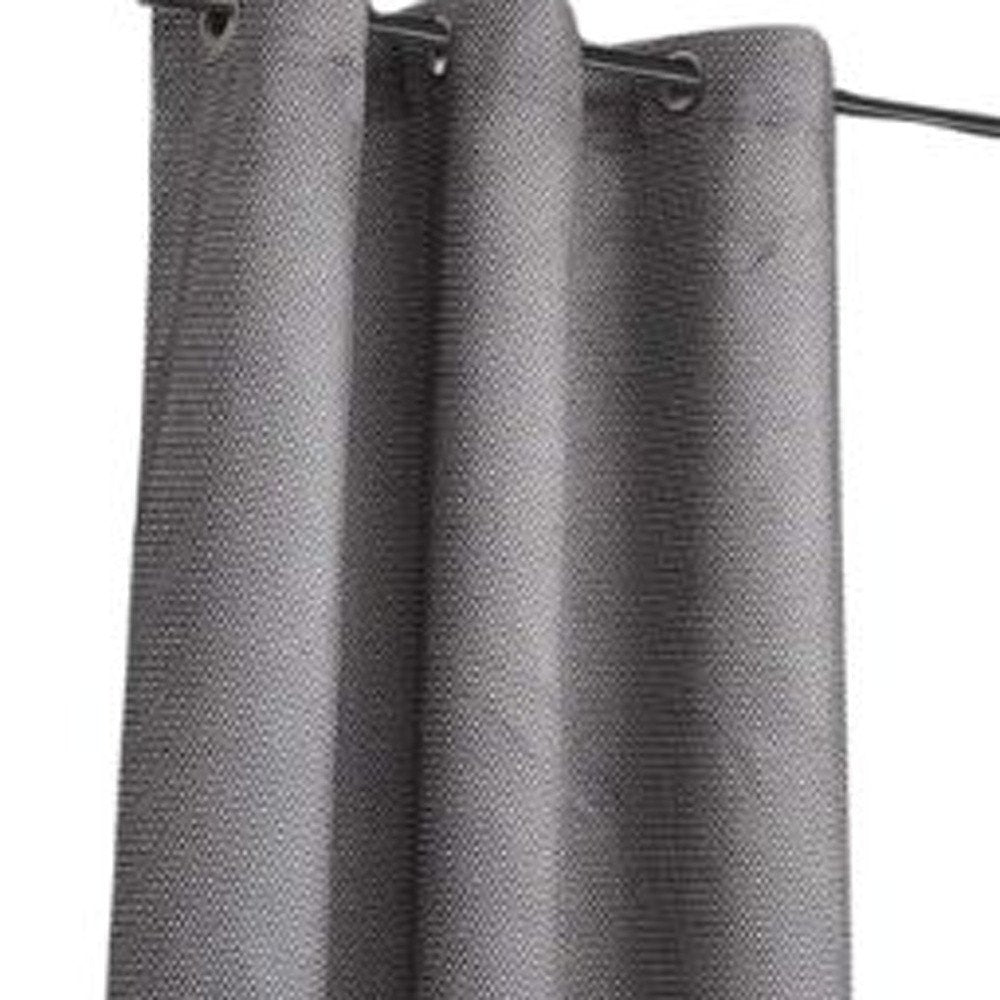 Set of Two 84" Silver Metallic Textured Window Panels HomeRoots