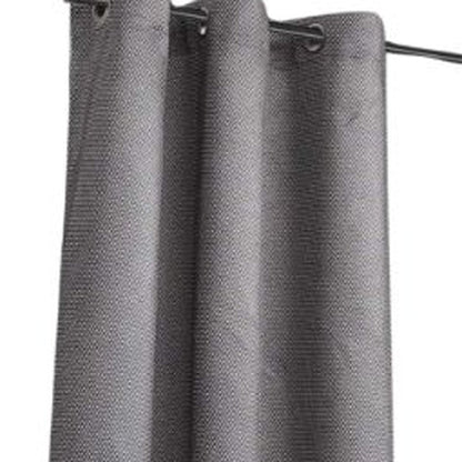 Set of Two 84" Silver Metallic Textured Window Panels HomeRoots