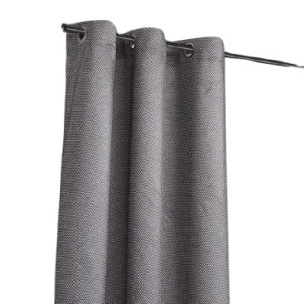 Set of Two 84" Silver Metallic Textured Window Panels HomeRoots