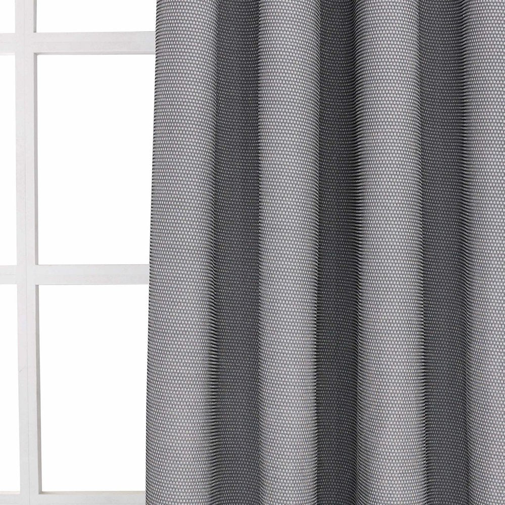 Set of Two 84" Silver Metallic Textured Window Panels HomeRoots