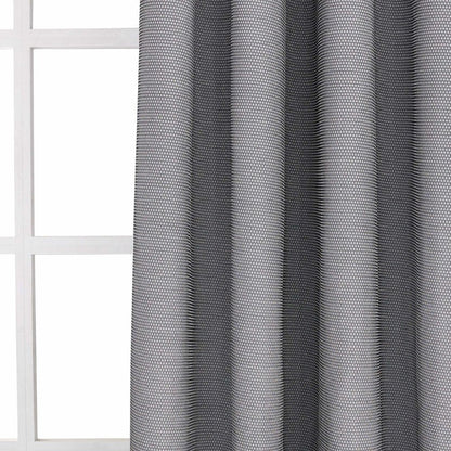 Set of Two 84" Silver Metallic Textured Window Panels HomeRoots