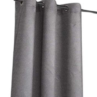 Set of Two 84" Silver Metallic Textured Window Panels HomeRoots