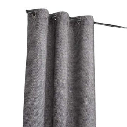 Set of Two 84" Silver Metallic Textured Window Panels HomeRoots