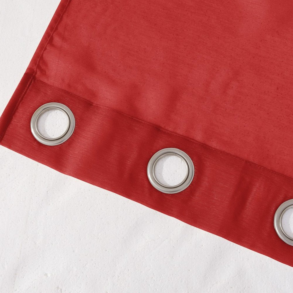 Set of Two 84"  Red Solid Modern Window Panels HomeRoots