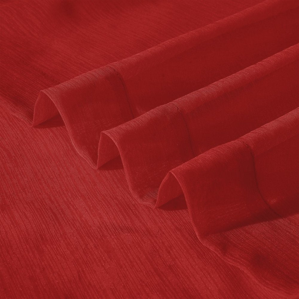 Set of Two 84"  Red Solid Modern Window Panels HomeRoots