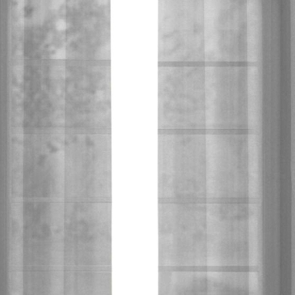 Set of Two 84"  Silver Solid Modern Window Panels HomeRoots