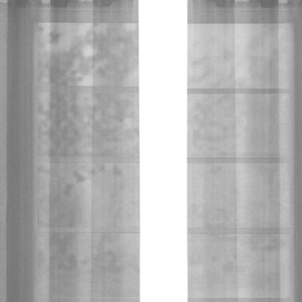 Set of Two 84"  Silver Solid Modern Window Panels HomeRoots