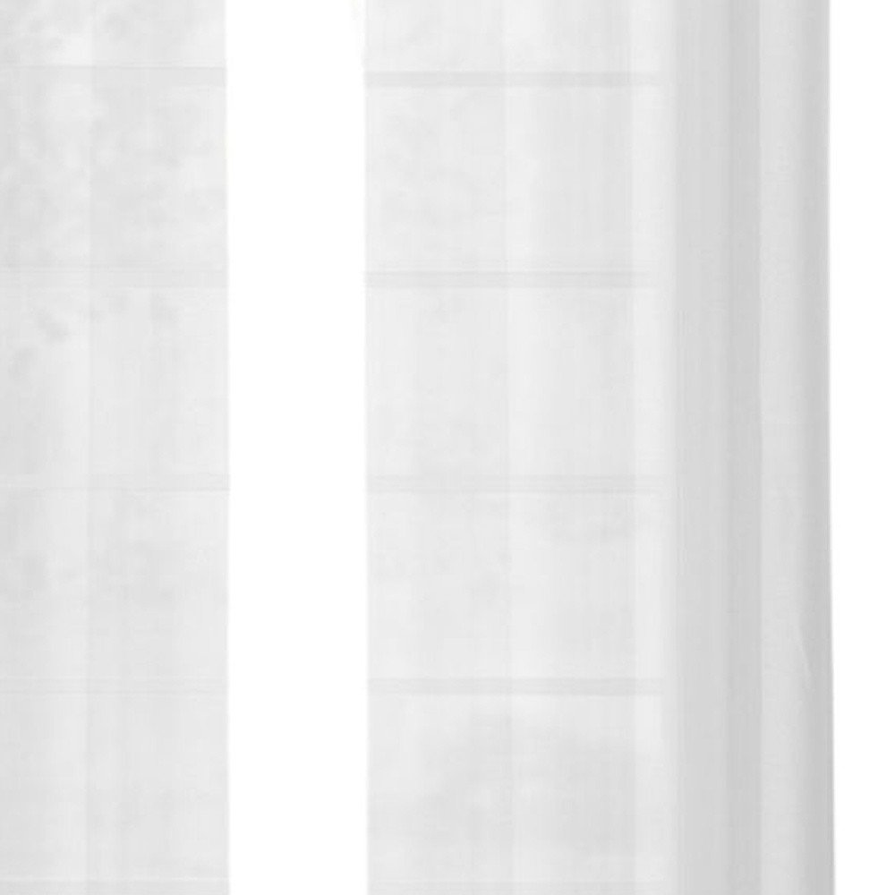 Set of Two 84"  White Solid Modern Window Panels HomeRoots