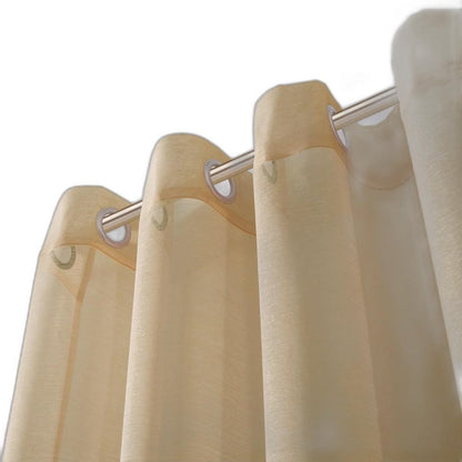 Set of Two 84"  Tan Solid Modern Window Panels HomeRoots
