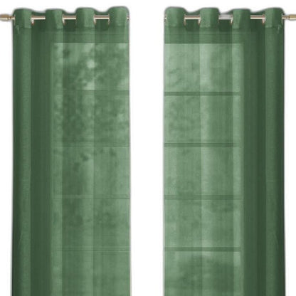Set of Two 84"  Sage Solid Modern Window Panels HomeRoots