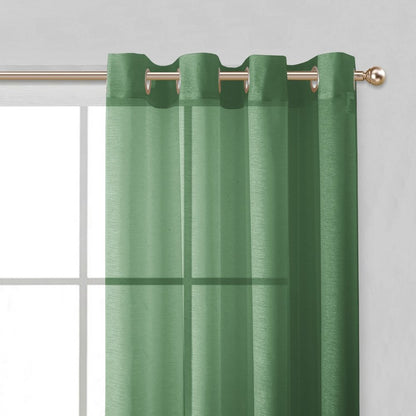 Set of Two 84"  Sage Solid Modern Window Panels HomeRoots