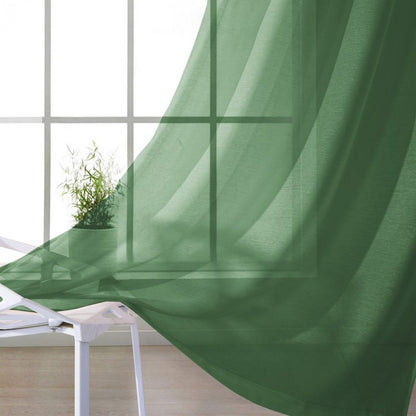 Set of Two 84"  Sage Solid Modern Window Panels HomeRoots