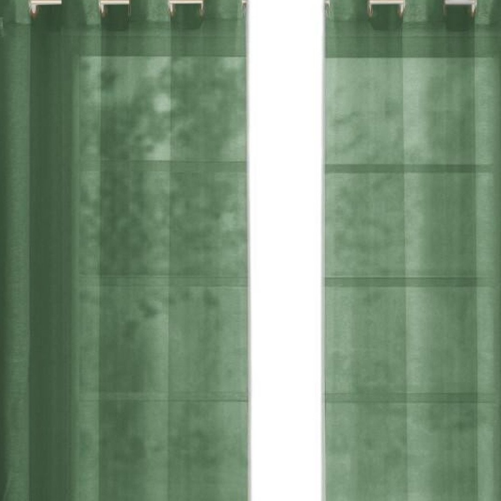 Set of Two 84"  Sage Solid Modern Window Panels HomeRoots