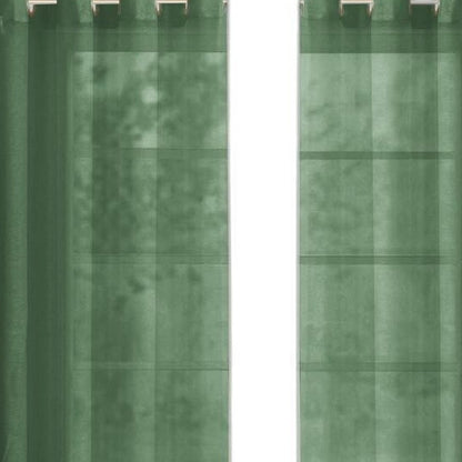 Set of Two 84"  Sage Solid Modern Window Panels HomeRoots