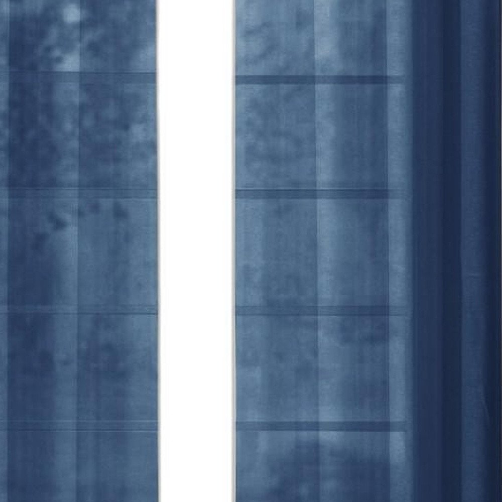 Set of Two 84"  Blue Solid Modern Window Panels HomeRoots