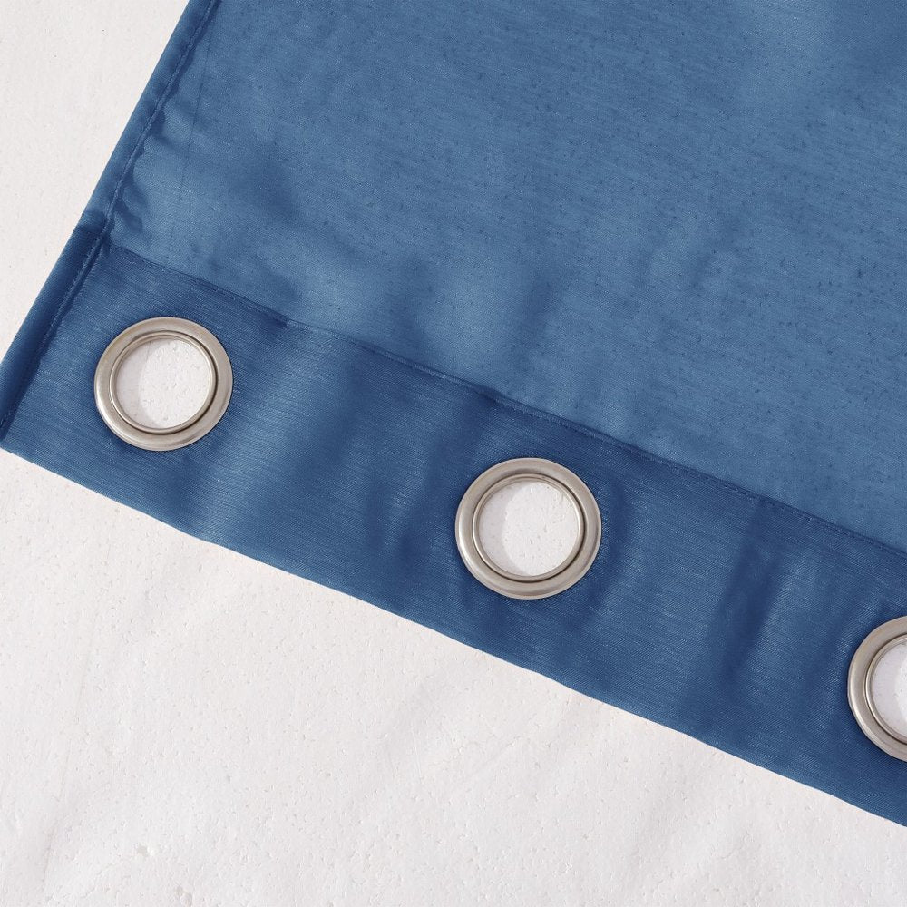 Set of Two 84"  Blue Solid Modern Window Panels HomeRoots