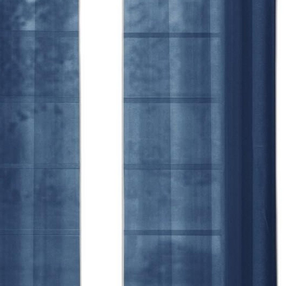 Set of Two 84"  Blue Solid Modern Window Panels HomeRoots