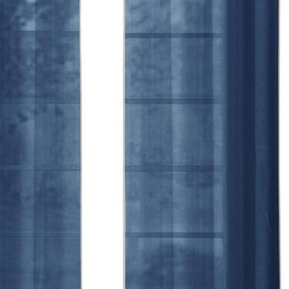 Set of Two 84"  Blue Solid Modern Window Panels HomeRoots