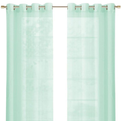 Set of Two 84"  Aqua Solid Modern Window Panels HomeRoots