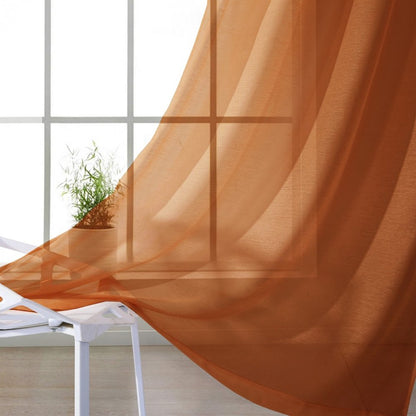 Set of Two 84"  Rust Solid Modern Window Panels HomeRoots