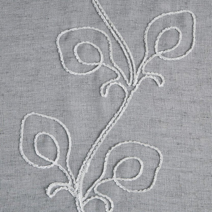 Set of Two 84"  Silver Boho Embroidered Window Panels HomeRoots