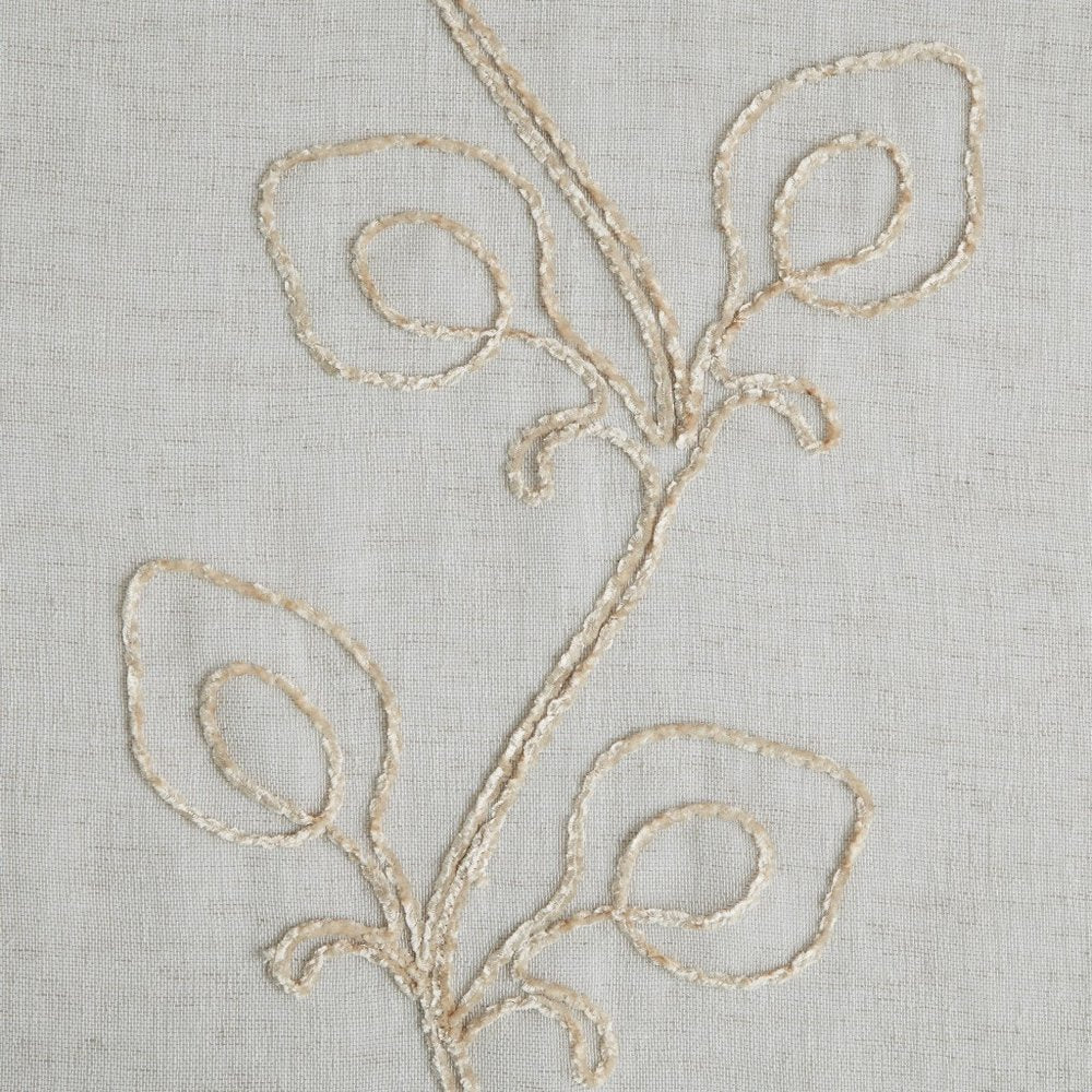 Set of Two 84" Beige Boho Embroidered Window Panels HomeRoots