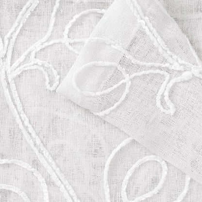 Set of Two 84"  Blush Boho Embroidered Window Panels HomeRoots