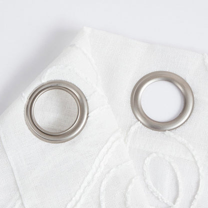 Set of Two 84"  Blush Boho Embroidered Window Panels HomeRoots