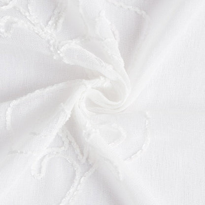 Set of Two 84"  Blush Boho Embroidered Window Panels HomeRoots