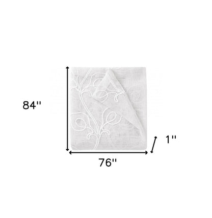 Set of Two 84"  Blush Boho Embroidered Window Panels HomeRoots