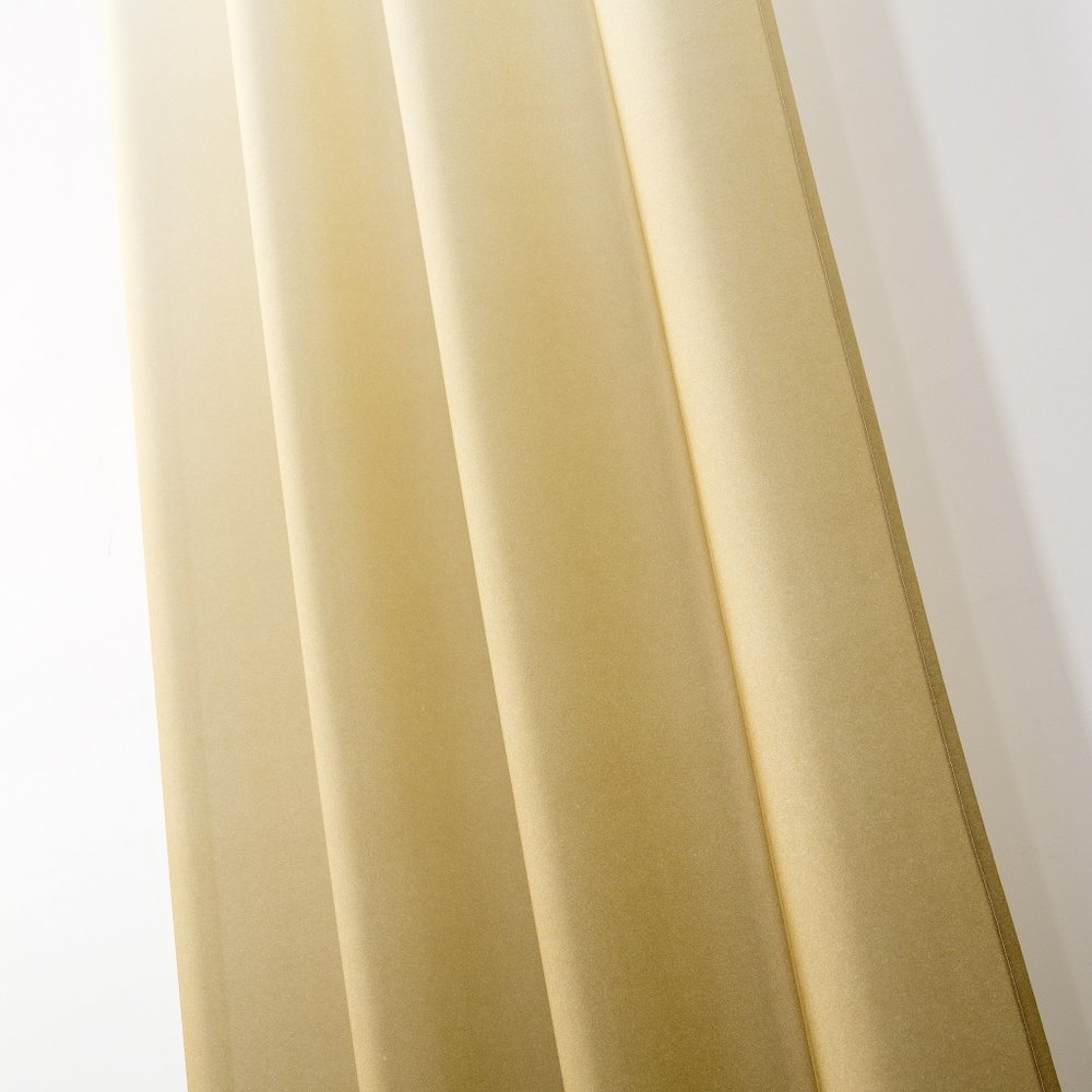 Set of Two 84"  Gold Ombre Shades Window Panels HomeRoots