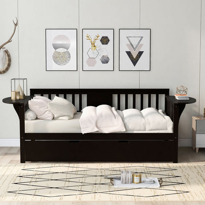 Espresso Twin Bed with Trundle