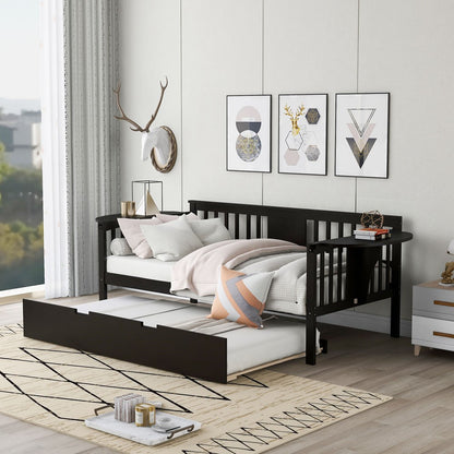 Espresso Twin Bed with Trundle