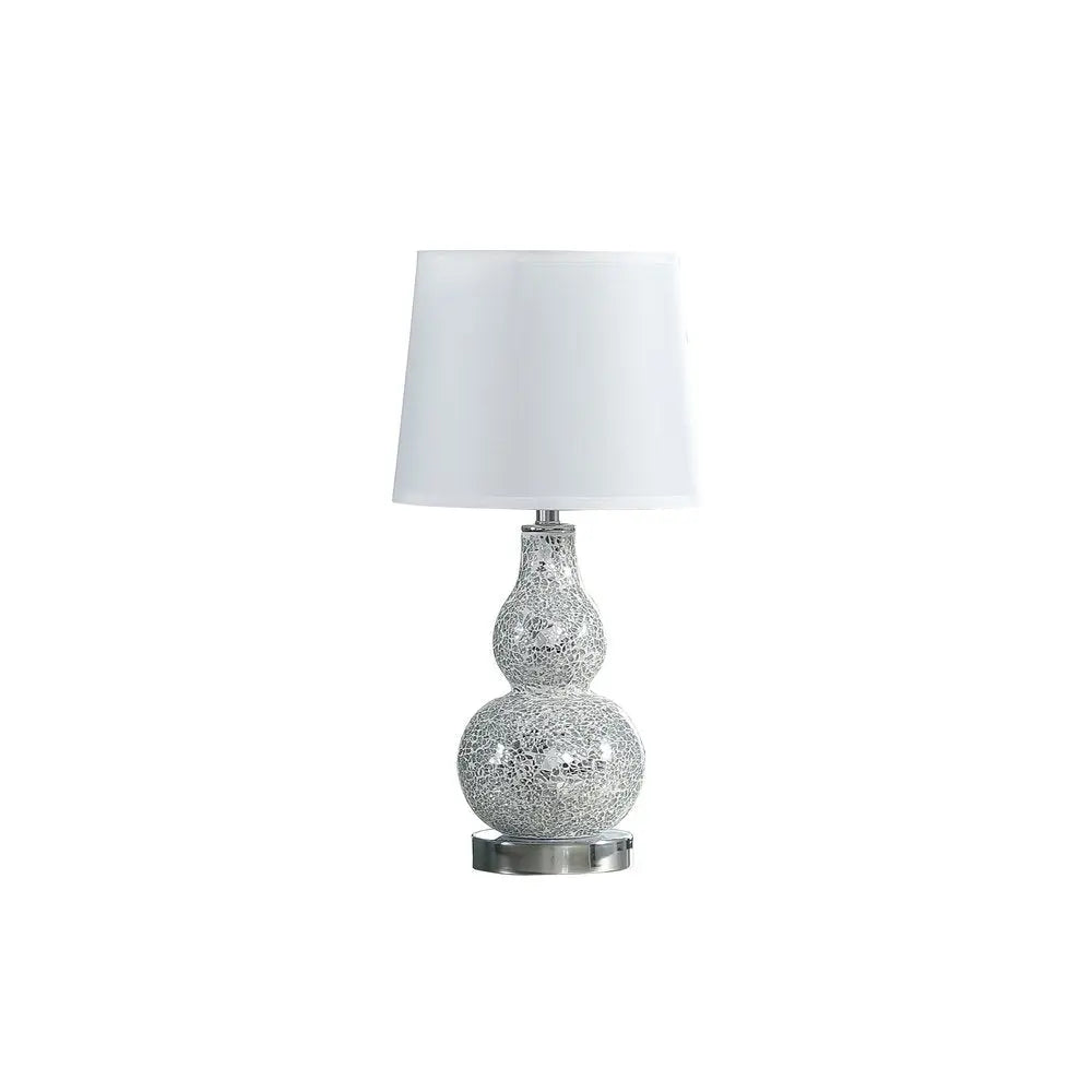20" White Table Lamp With White Globe Shade HomeRoots