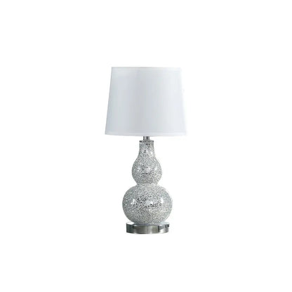 20" White Table Lamp With White Globe Shade HomeRoots